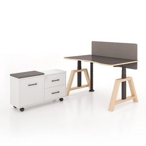 Modern Ergonomic Office Furniture Electric Standing Height Adjustable Sit Stand <b>Desk</b> Workstation - Product Image 6