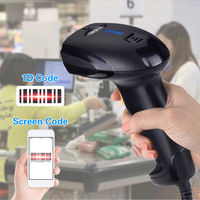Fabricante Ventas Directas 1D CCD Inalámbrico Bluetooth Lector de código de barras Escáner de código de barras resistente de mano