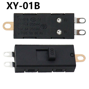 Interruptor de palanca XY-01B de 11x26mm, interruptor de secador de pelo de alta velocidad de 0-1-2 velocidades, interruptor de empuje de dos velocidades para electrodomésticos - Product Image 1