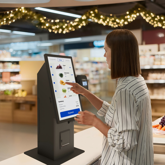 Self-Service Kiosk Touch Screen Enabled Poe Nfc Windows/Android/Linux Vending Machine Self-Ordering Kiosk for Restaurant