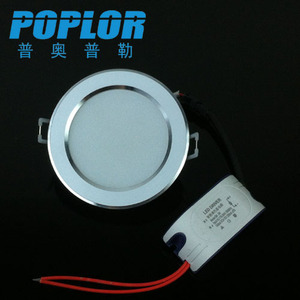 Poplor <b>Led</b> Recessed <b>Ceiling</b> <b>Light</b> 3W Aluminum <b>Modern</b> Design Changeable Color Hardwired Switch Control - Product Image 1