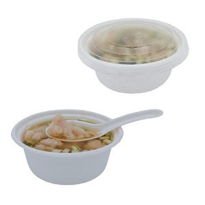 Couvercle de bol à <span class=keywords><strong>salade</strong></span> en plastique PET écologique de 135mm Capacité de 400ml Certifié ROHS Biodégradable Résistant à la chaleur Résistant au micro-ondes - Product Image 3