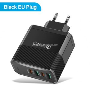 4-in-1 2USB <b>C</b> with 2USB Multi Port Charger <b>TYPE</b> <b>C</b> PD3.0 Travel Wall Charging Smartphone Universal <b>Adapter</b> - Product Image 6