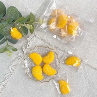 Schattige Mango-Vormige Zure Gummy Candy Snoepjes Granulaat Gummy Candy Met Fruitige Flavo