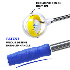 Best-seller Passen Récupérateur de balles de golf télescopique portable Conception à ressort Construction en acier inoxydable et caoutchouc Bleu/Jaune - Product Image 3