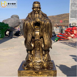 Sculpture de médecin en bronze imitation Jiahua, figurine en fibre de verre, statue de médecins chinois anciens à poser au sol - Product Image 2