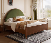 Lit de chambre double pour hôtel 5 étoiles, mobilier d'intérieur élégant et luxueux, ensemble de lit pour chambre d'hôtel moderne, mobilier contemporain