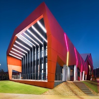 Revestimiento de pared moderno ACP ACM Fachada Alucobond Compuesto de aluminio PVDF recubierto 3mm 4mm Ignífugo para interiores y exteriores para apartamentos