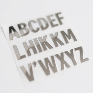 Targhette di Alta Qualità, Etichette 3D in Metallo Dorato, Adesivi con Logo Personalizzato <span class=keywords><strong>per</strong></span> Decorazioni di Anniversario e Esterni <span class=keywords><strong>Auto</strong></span> - Product Image 1