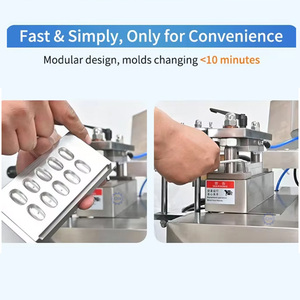 Machine d'emballage sous blister automatique pour sauces, petite machine d'emballage sous blister, machine d'emballage sous blister Alu Alu à panneau numérique - Product Image 4