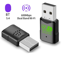 Adaptador USB WiFi 6 Externo OEM, Sin Controladores, AX600 5.4, de Escritorio, 5G, Doble Banda, 600Mbps