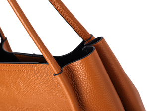Sac à main en cuir véritable de luxe pour femme, sac à bandoulière personnalisé en cuir TOGO marron, élégant, grande capacité, sac de transport pour femme - Product Image 6