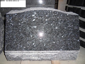 Индивидуальный западный стиль синий жемчуг гранит надгробие - Product Image 5