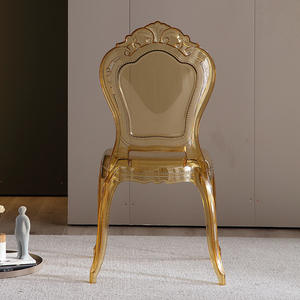 Chaise en cristal transparent acrylique <span class=keywords><strong>de</strong></span> style européen Chaise d'hôtel <span class=keywords><strong>de</strong></span> salle <span class=keywords><strong>de</strong></span> banquet <span class=keywords><strong>de</strong></span> mariage créative Chaise <span class=keywords><strong>de</strong></span> princesse populaire sur Internet - Product Image 3