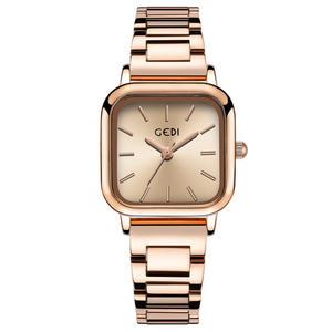 Nouvelle montre pour femme, cadran carré simple, style niche, rétro, bracelet en acier, montre à quartz pour femme - Product Image 5