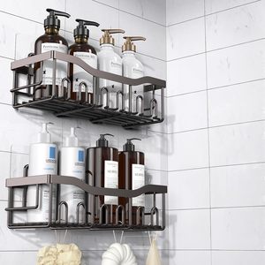 Estante Organizador Moderno para Ducha de Cocina y Baño, Jabonera de Hierro Montada en Pared, Estante de Almacenamiento Esquinero Fácil, Sin Necesidad de Taladrar - Product Image 1
