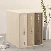 Álbum de Fotos Personalizado de Lino con Fundas para 200 Fotos de 4x6 para Bodas, Aniversarios y Recuerdos Familiares