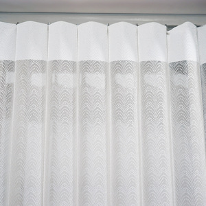 Cortinas Eléctricas Inteligentes de Fantasía, Venta Directa de Fábrica, Modernas, para Ventanas Francesas, con Tasa de Sombreado del 41%-85%, Pliegues Ondulados, Translúcidas, con Efecto Llama - Product Image 5