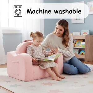 Chaise pour tout-petit <span class=keywords><strong>convertible</strong></span> en bonhomme de neige lumineux – Canapé <span class=keywords><strong>enfant</strong></span> à bascule - Product Image 6