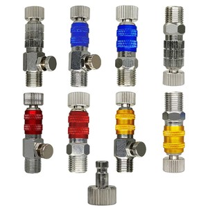 Connecteur pneumatique pour aérographe, en aluminium, débit réglable 2-15psi, pour la peinture artistique - Product Image 4