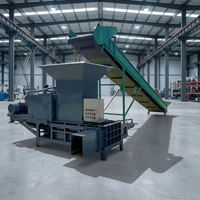 Presse à balles carrées à double cylindre à moteur électrique, installation fixe, hydraulique, haute productivité pour la paille et le foin destinés à l'alimentation animale