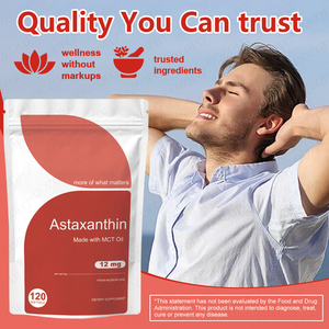 Cápsulas Blandas de Astaxantina OEM en Oferta, 12 mg con Aceite MCT, <span class=keywords><strong>120</strong></span> Cápsulas Blandas, Suplementos Antioxidantes de Astaxantina Premium de Triple Potencia - Product Image 4