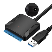 Adattatore da SATA a USB, Cavo Convertitore USB 3.0 a SATA 3 per HDD SSD da 3,5 Pollici, Cavo Adattatore USB SATA