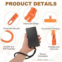 Premium polyester anti-diefstal polsband universele handkoord voor ID-kaarten sleutels camera promotionele beursgeschenken