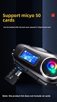 Sistema de Intercomunicación para Casco de Motocicleta Q58 Max con Pantalla LCD, Iluminación LED, Cancelación de Ruido, Batería de 1000 mAh, Material ABS
