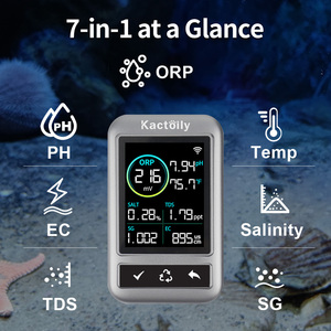 Yeni tasarım 7 in <span class=keywords><strong>1</strong></span> WIFI <span class=keywords><strong>PH</strong></span> Orp Tds Ec metre <span class=keywords><strong>Tester</strong></span> dijital balık için gerçek zamanlı izleme için su tankı akvaryum - Product Image 2