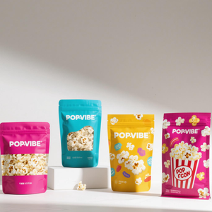 Bolsas de Plástico Personalizadas con Logotipo, Bolsas con Ventana de Visualización, Alta Barrera Contra la Humedad para Envasado de Frutos Secos y Snacks - Product Image 1