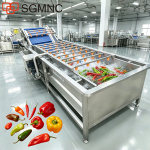 Machine industrielle automatique de lavage de légumes et de fruits, machine de nettoyage à bulles, ligne de lavage pour <span class=keywords><strong>la</strong></span> transformation alimentaire - Product Image 1