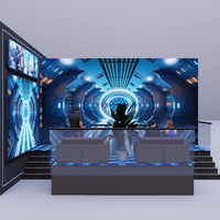 Usine de Guangzhou Écran incurvé immersif 3D 4D 5D 7D 9D Théâtre Simulateur de mouvement Cinéma orbital