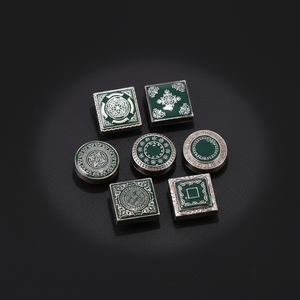 Fusion culturelle, style islamique, boutons-pression en alliage de zinc écologiques, design carré, élégance et grâce classiques - Product Image 1