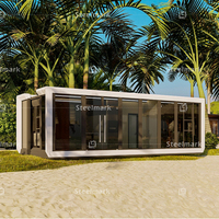 Maison préfabriquée modulaire minuscule bricolage plage cabine portable fabriquée Flatpack Kit maisons Casas Prefabricadas Container House