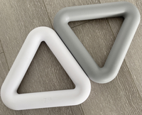 Haltères en Silicone personnalisés, Triangle, Kettlebell, poids gratuits, anneau de puissance, haltères