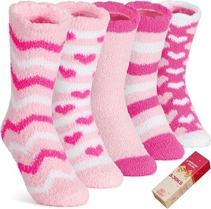 Calcetines de Mujer Afelpados, Gruesos, Cálidos, Suaves y Cómodos para Dormir en Invierno - Product Image 1