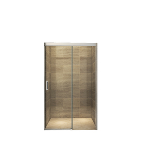 <span class=keywords><strong>Porte</strong></span> de <span class=keywords><strong>douche</strong></span> sans cadre de style moderne, verre trempé de 8 mm, design droit, <span class=keywords><strong>porte</strong></span> coulissante à roulettes, JENBELY, finition polie/chrome/mate - Product Image 5