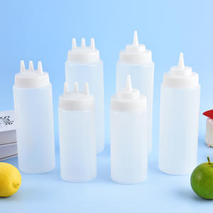 Botellas de Plástico para Condimentos, Dispensadores de Salsa de Tomate de Plástico sin BPA, Botella para Ketchup y BBQ - Product Image 1