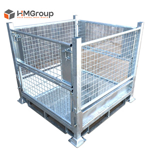 कस्टम धातु फोल्डिंग भारी शुल्क जस्ता गैविनाइज्ड विश्वसनीय स्थिर हल्के स्टील स्टिलवेज पैलेट - Product Image 6