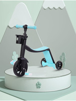 Trottinette Évolutive 3 en 1 Multifonction pour Garçons et Filles de 2-6 Ans, Jouet d'Extérieur à Trois Roues en Plastique Durable