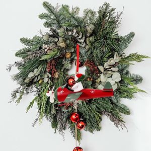 ซานตาคลอสพิมพ์ลายสุดสร้างสรรค์สำหรับตกแต่งงานปาร์ตี้รูปเครื่องบินสามล้อรูปกวางซานตาคลอส - Product Image 2