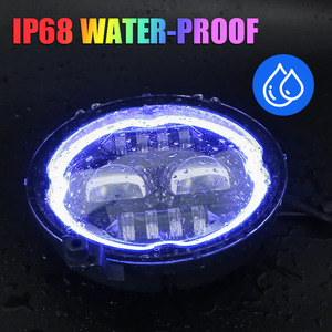 ไฟหน้า LED รุ่น N2 2025 อัพเกรด RGB/W พร้อมไฟวิ่งกลางวัน ความสว่าง 5200 ลูเมน มาตรฐาน IP68 สำหรับรถจี๊ป แรงเลอร์ <span class=keywords><strong>JL</strong></span> ปี 2019-2021 - Product Image 4