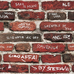 Carta da Parati Graffiti Personalizzata con Lettere <span class=keywords><strong>Inglesi</strong></span>, Sfondo per Camera da Letto e Soggiorno, Stile Moderno Retrò Nostalgico con Motivo a Mattoni - Product Image 2