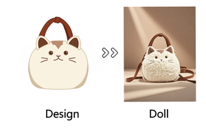 Factory Wholesale Custom Low MOQ Cat <strong>Plush</strong> Backpack Custom <strong>Cute</strong> <strong>Plush</strong> Animal <strong>Bag</strong> Custom Cat <strong>Plush</strong> Backpack - Product Image 2