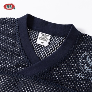 カスタムロゴブラックカラー特大エッセンシャル半袖TシャツボックススポーツジムドライフィットTシャツ男性用ロゴ付き - Product Image 3