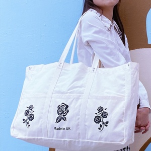 Hot Selling Fashion Canvas Bags Friendly Recycled <b>Large</b> Size Organic Cotton Canvas Bag With Custom Logo and Color - Product Image 5