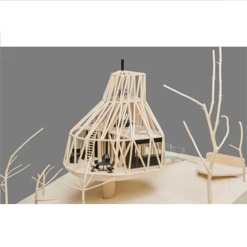 Bahan khusus kualitas tinggi bahan kayu arsitektur 3d Model membuat bahan Desain