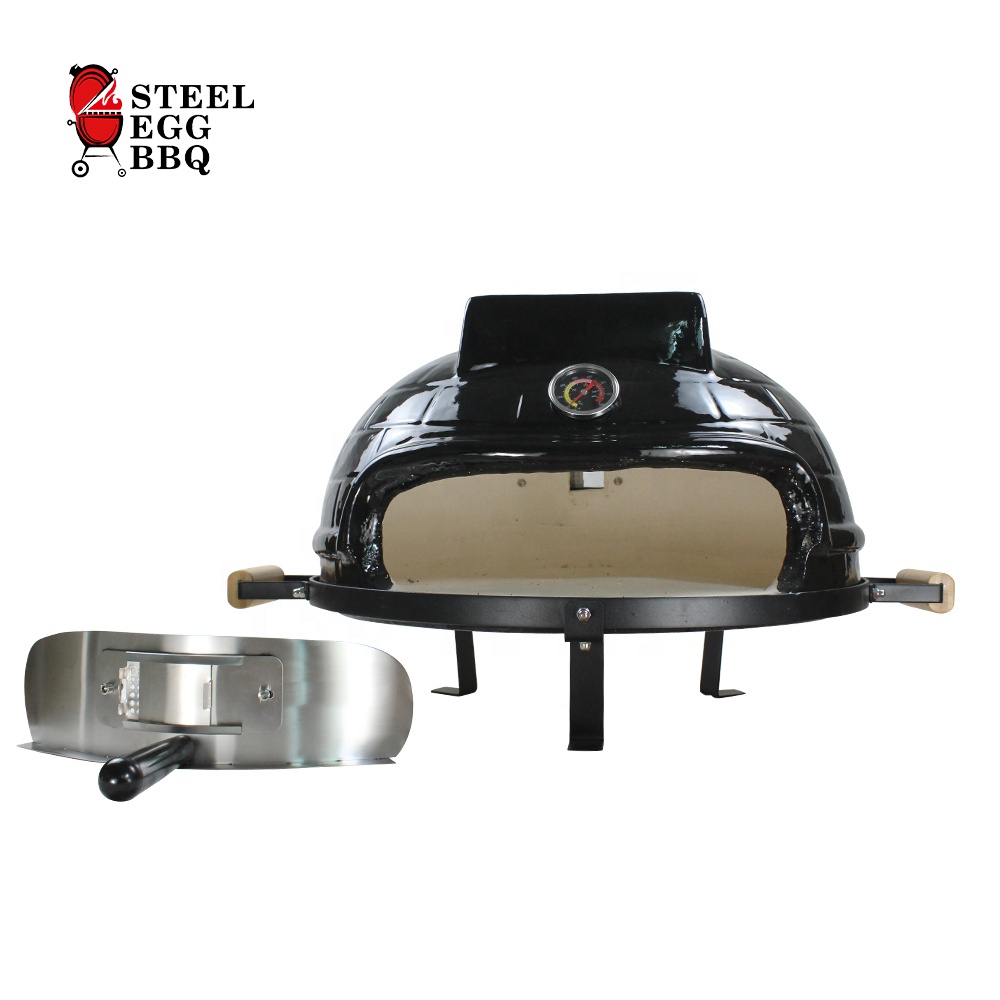 SEB new arrival professional mini portable woodfire wood burning used brick mexican OEM ceramic bake round dome pizza oven italy