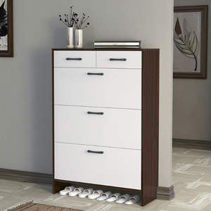 Modern Artificial Board Ultra Thin <b>Shoe</b> <b>Storage</b> Cabinet with Door Design for Living Room and Apartment Dustproof - Product Image 1
